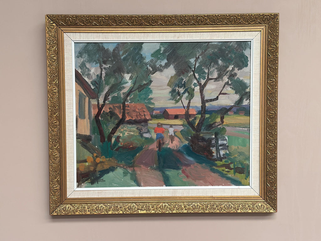 “On Bicycle” by Oskar Person – Signed