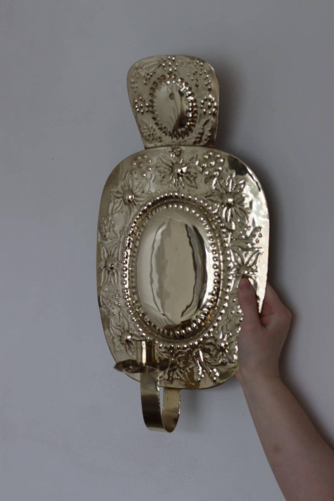 Pair Of Mid Century Swedish Brass Sconces