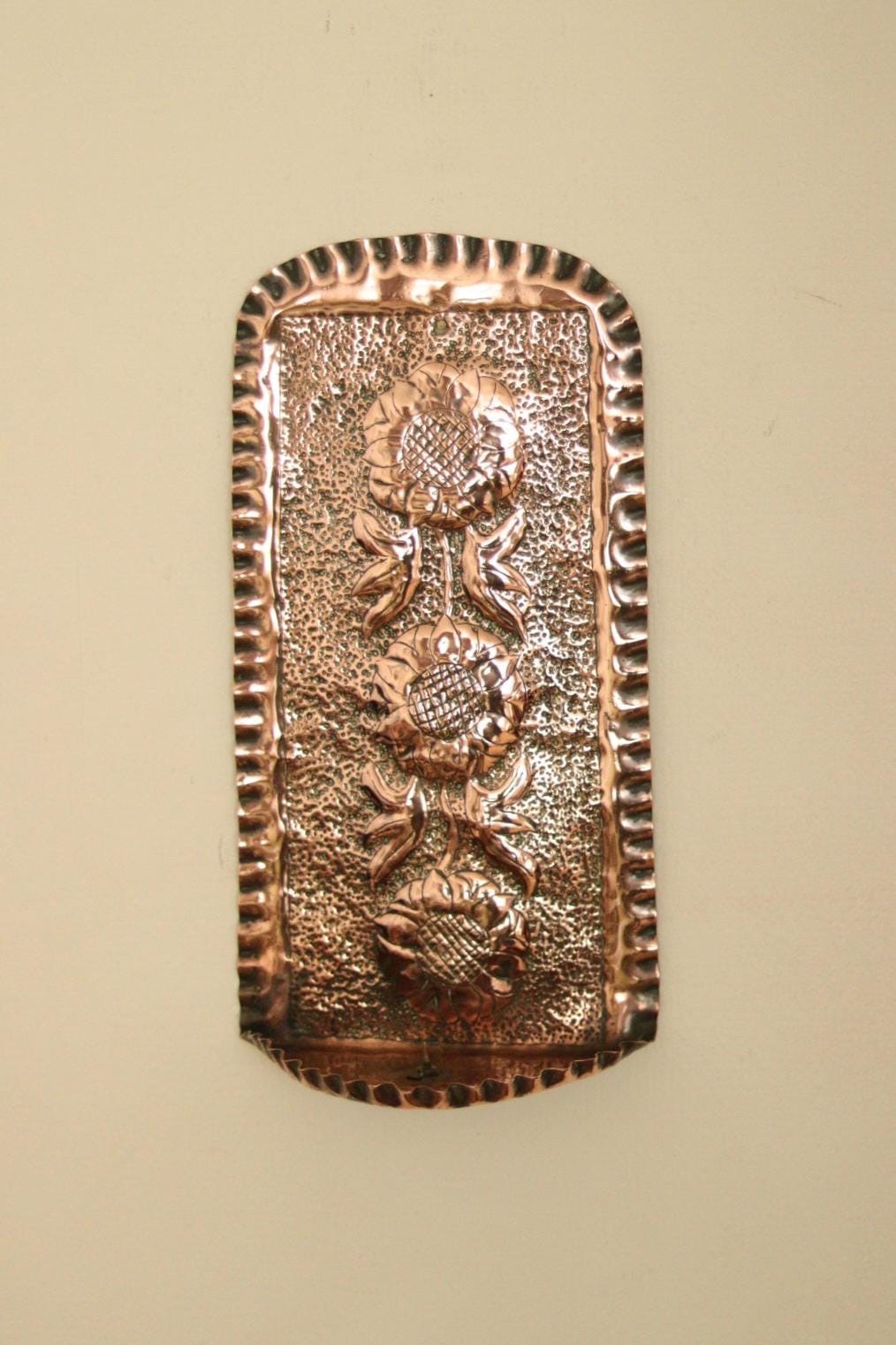 SINGLE Mid Century Swedish Copper Sconce