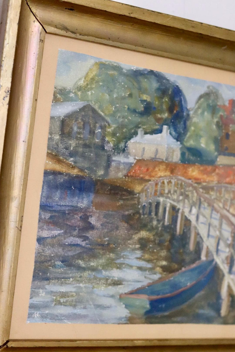 Original Swedish Watercolour "Bridge"