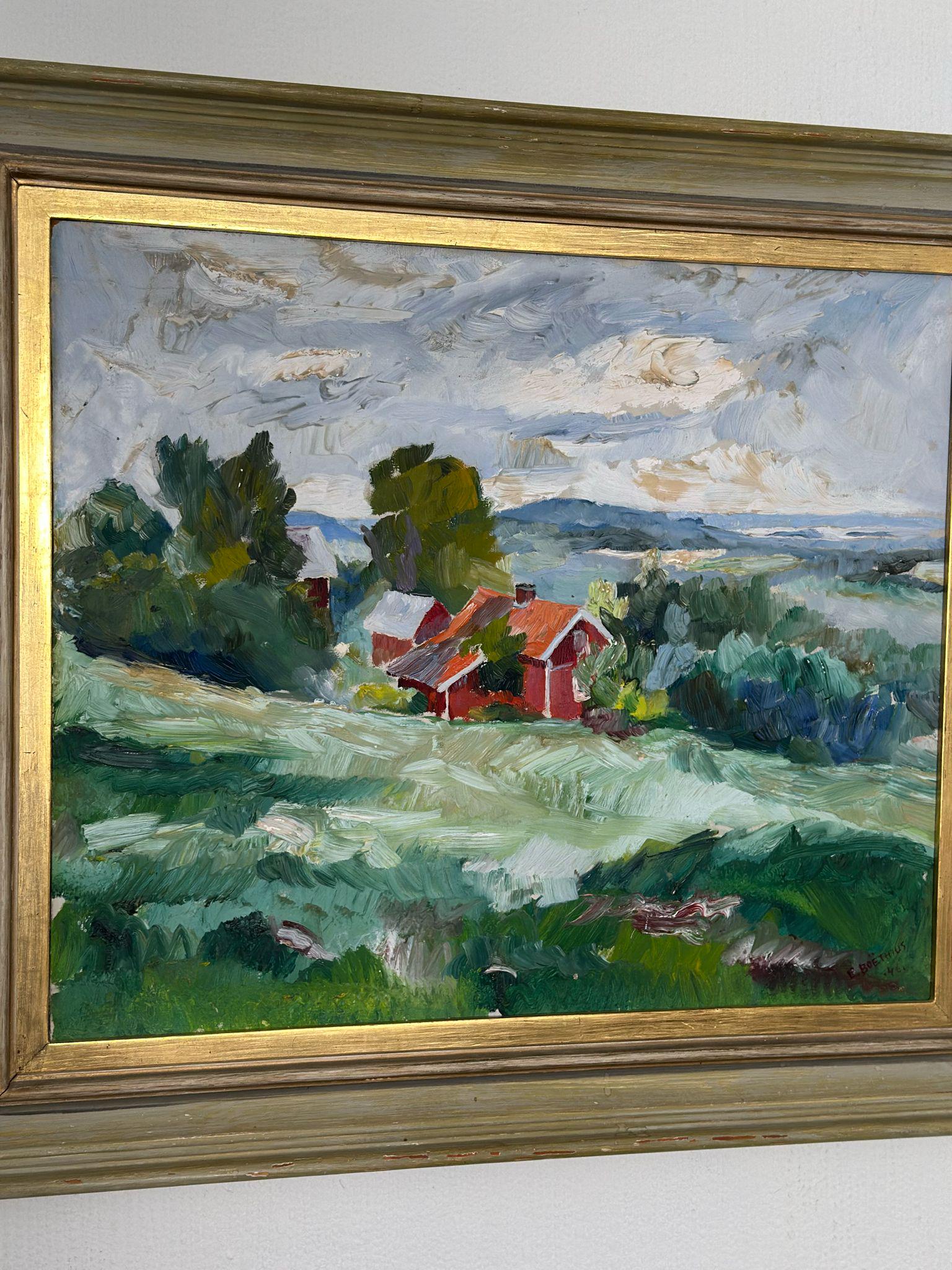 “Landscape” by Erik Boëthius (1897–1970)