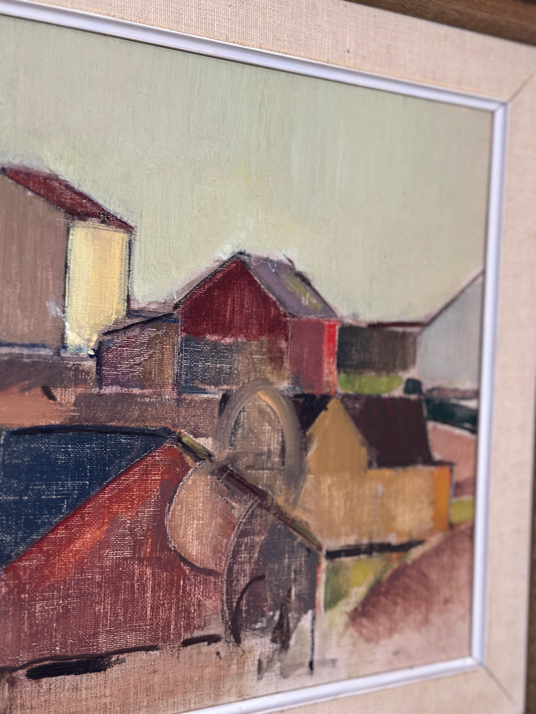 “Rural Landscape with Barns” by Gustav‑Adolf Johansson