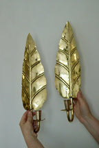 Pair of Mid Century Swedish Brass Sconces