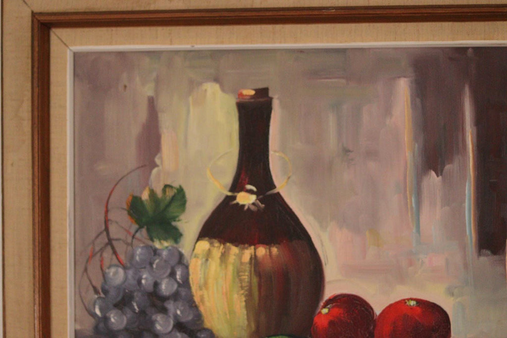 “Still Life with Wine and Fruit” by E.W. Freu