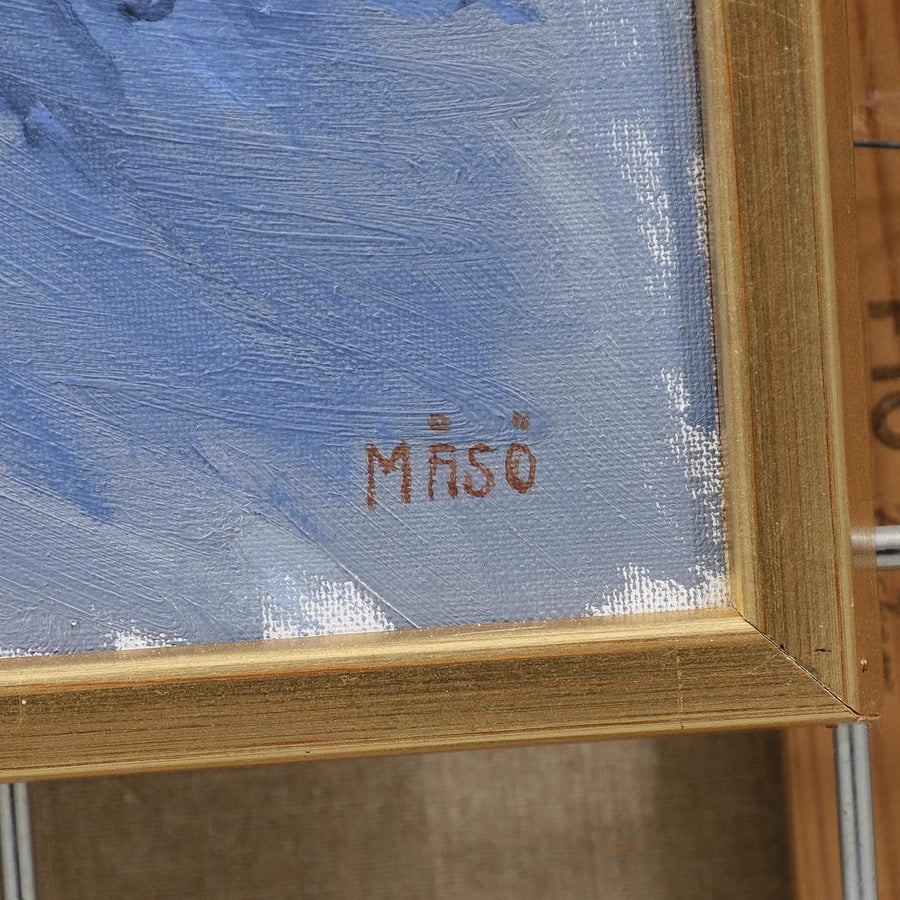 Model Against Blue by Knut Måsö