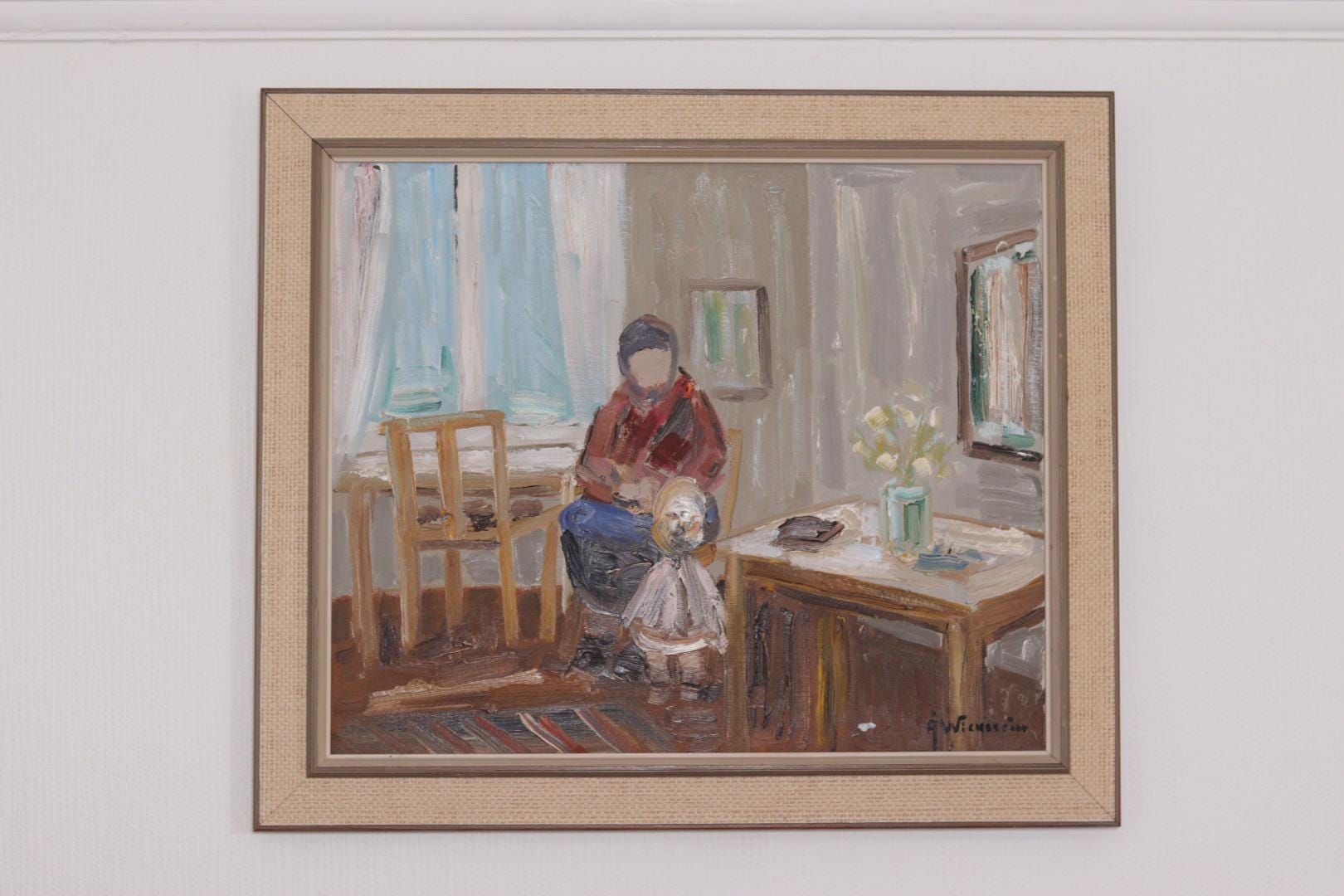 “Figure in Interior” by Åke Wickström