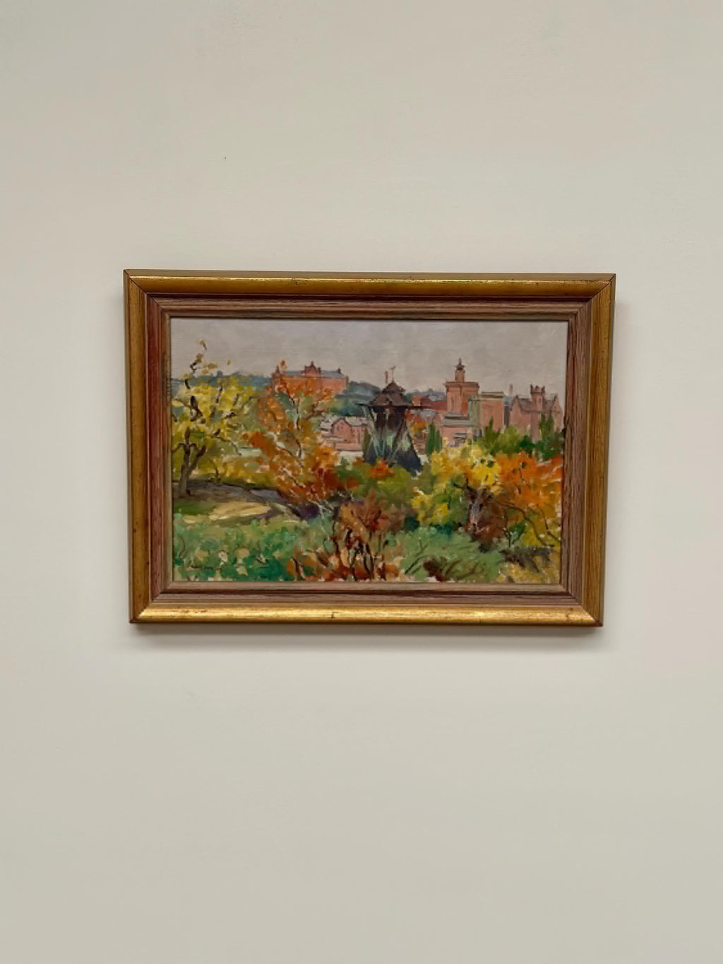 “City Obscured by Trees” by Adolf Jansson