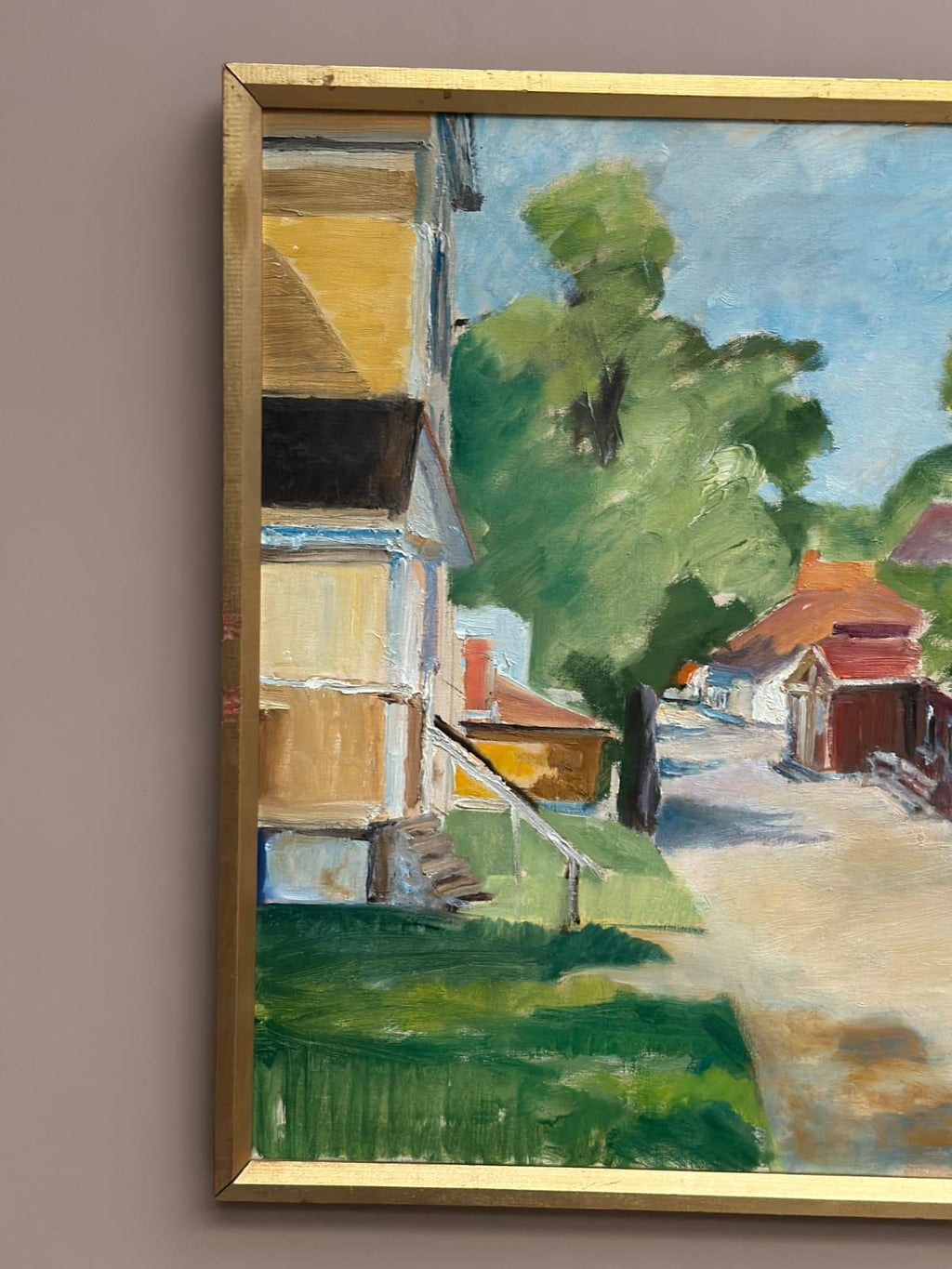 Street with Houses and Trees By Ulfe