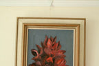 Original Vintage Oil on Canvas – "Flowers"