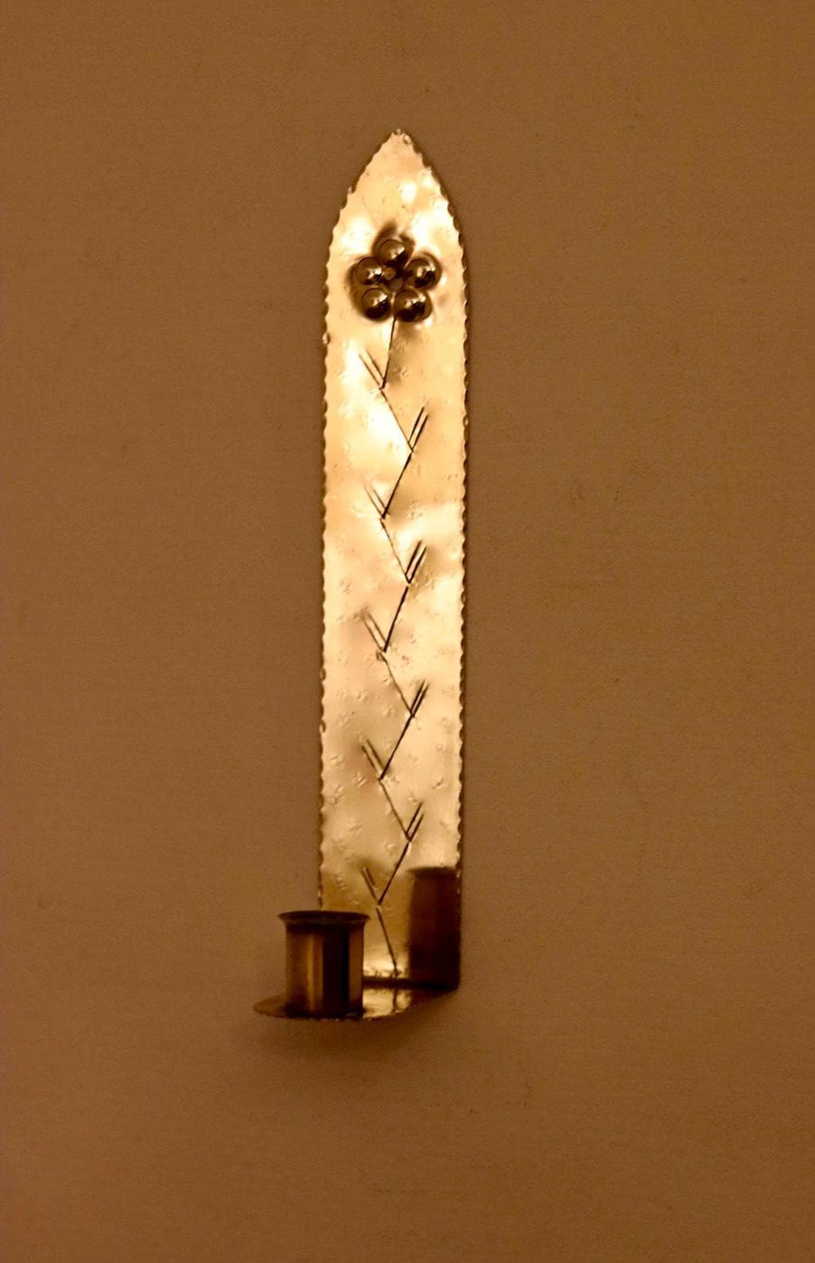 A Pair of Mid Century Swedish Brass Sconces