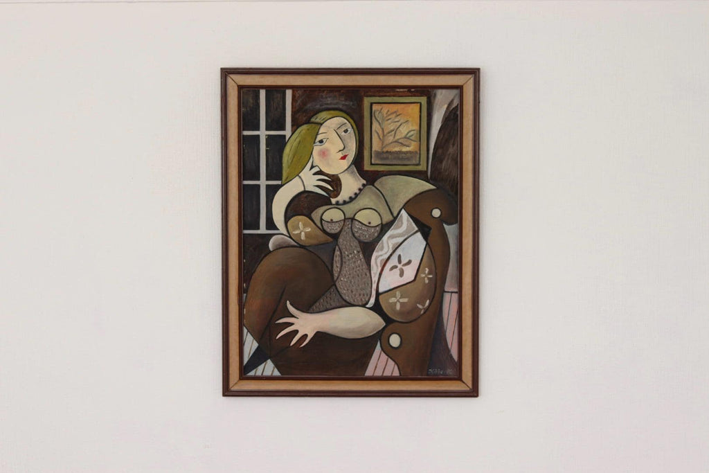 “Sitting Portrait” by Kabe after Pablo Picasso