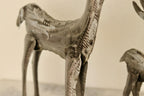 Pair of Swedish Pewter/Metal Reindeer Sculpture