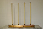 Mid-Century Swedish Brass Candelabra by Pierre Forsell for Skultuna