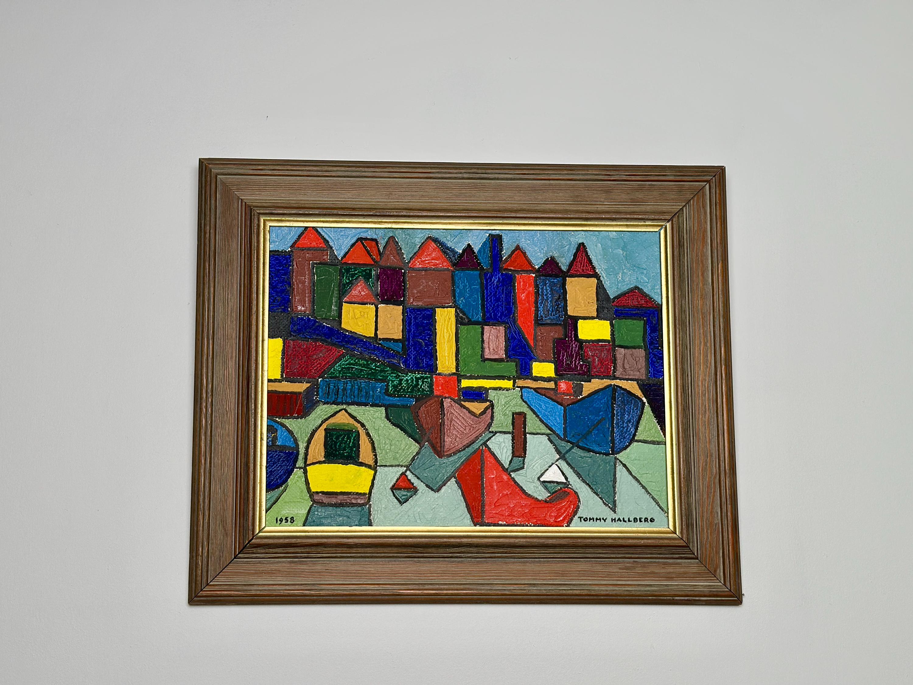 Harbour scene by Tommy Hallberg