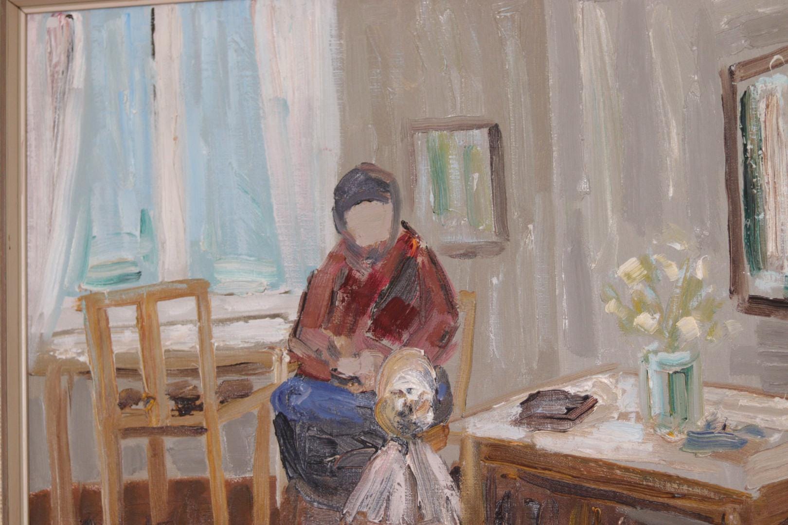 “Figure in Interior” by Åke Wickström