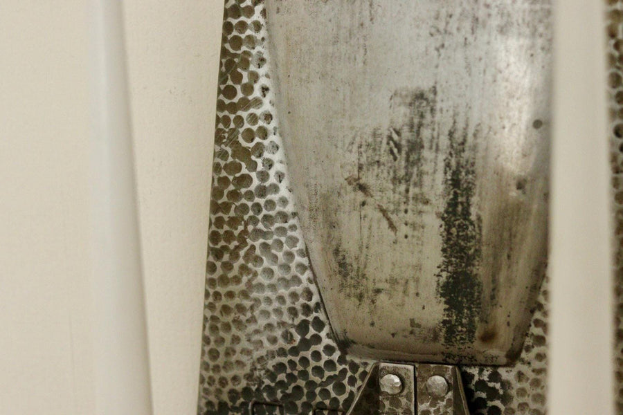 Pair Of Mid Century Swedish Pewter/Metal Sconces