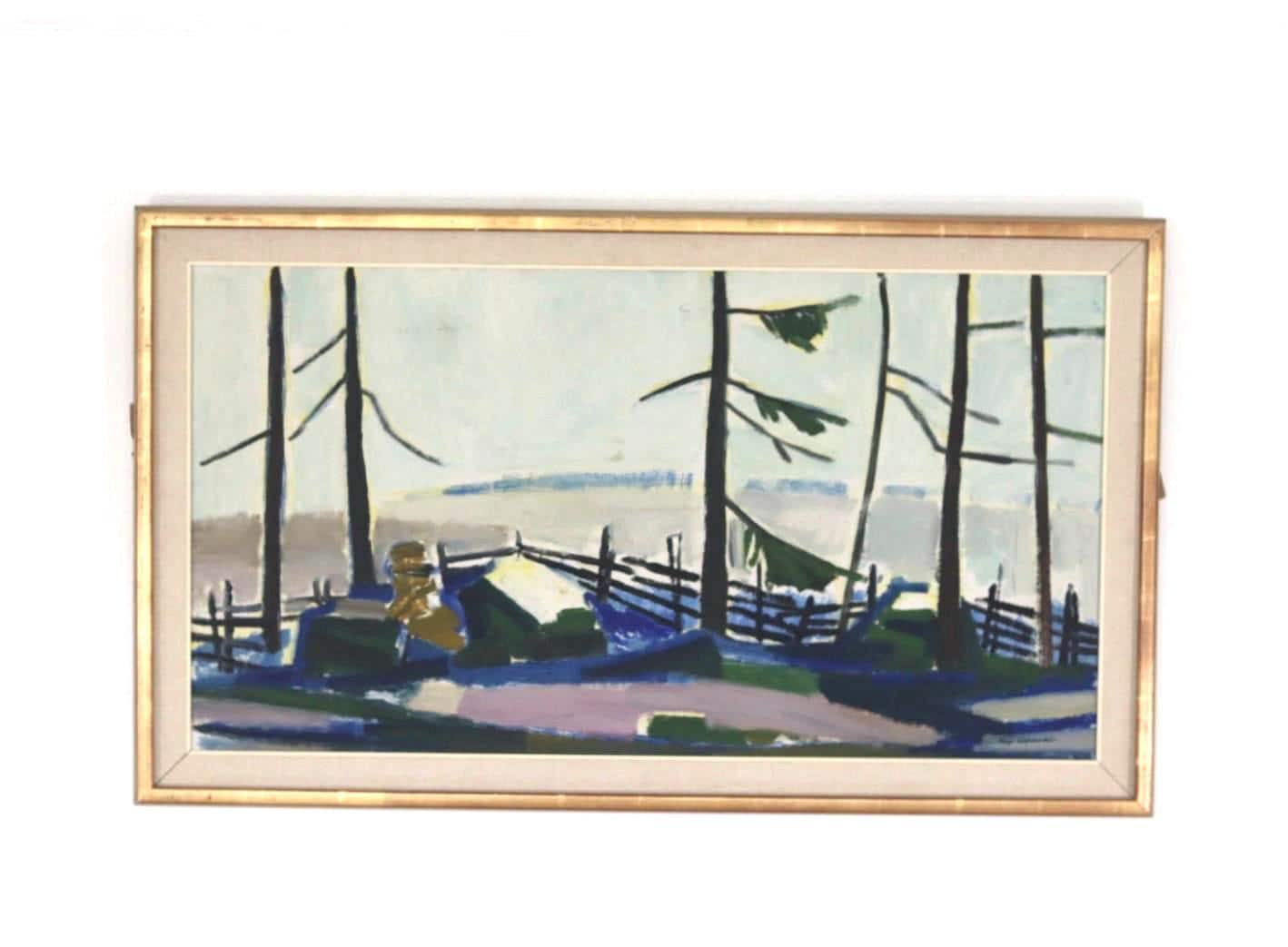 “Winter Day in the Garden” by Kåge Liefwendal 1960s