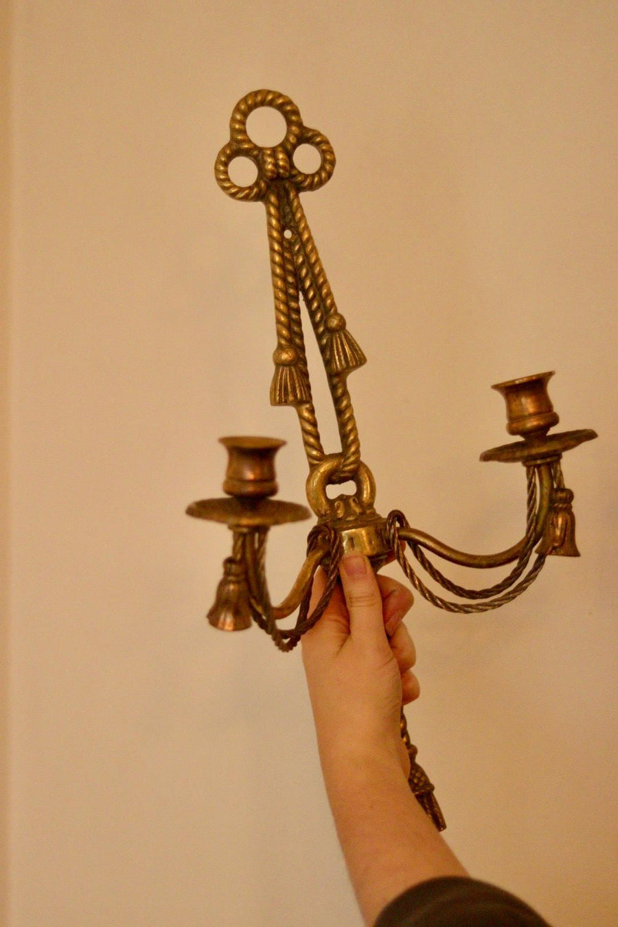 Pair of Vintage Brass Sconces