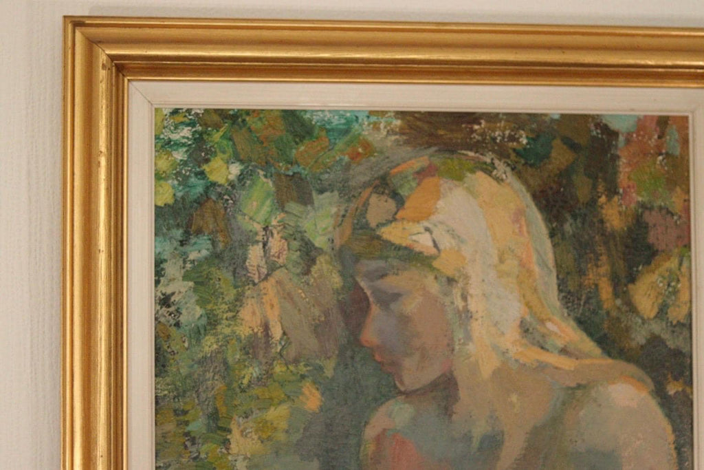 “Seated Woman” by Bernhard Petersen (1911–1988)