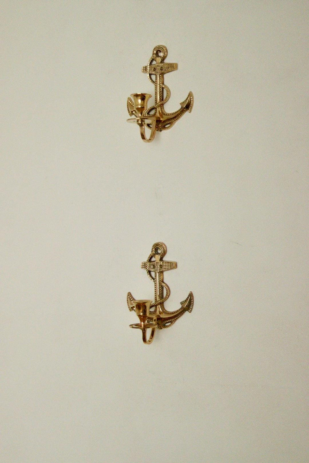Pair of Vintage Swedish Brass Sconces