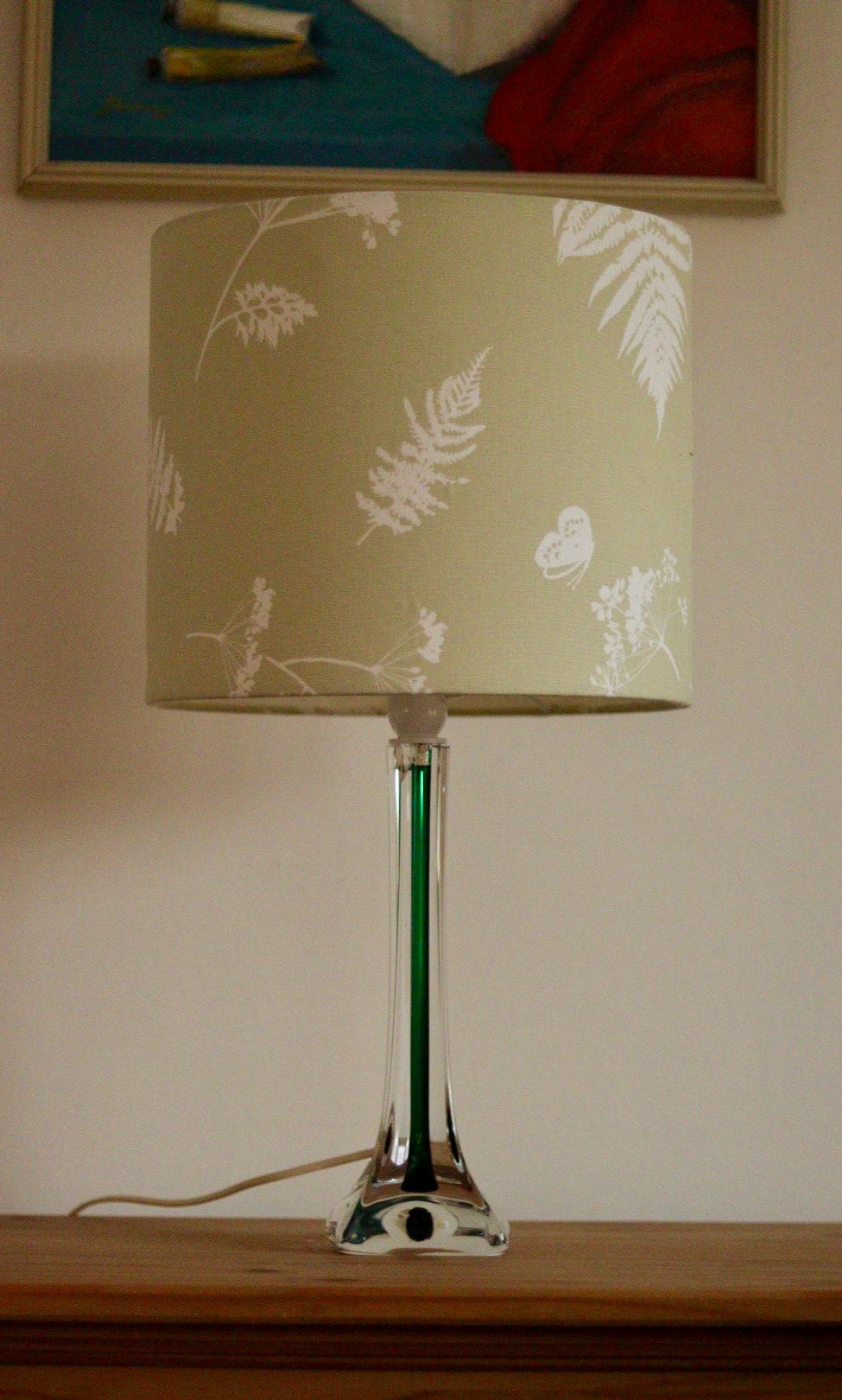 Vintage Glass table lamp by Hannelore Dreutler, Studio Åhus, Sweden, 1990's