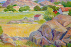 Mid-Century Original Swedish Oil on Canvas "Landscape "
