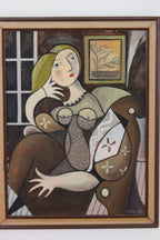 “Sitting Portrait” by Kabe after Pablo Picasso