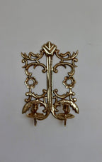 Single Mid Century Swedish Brass Sconce