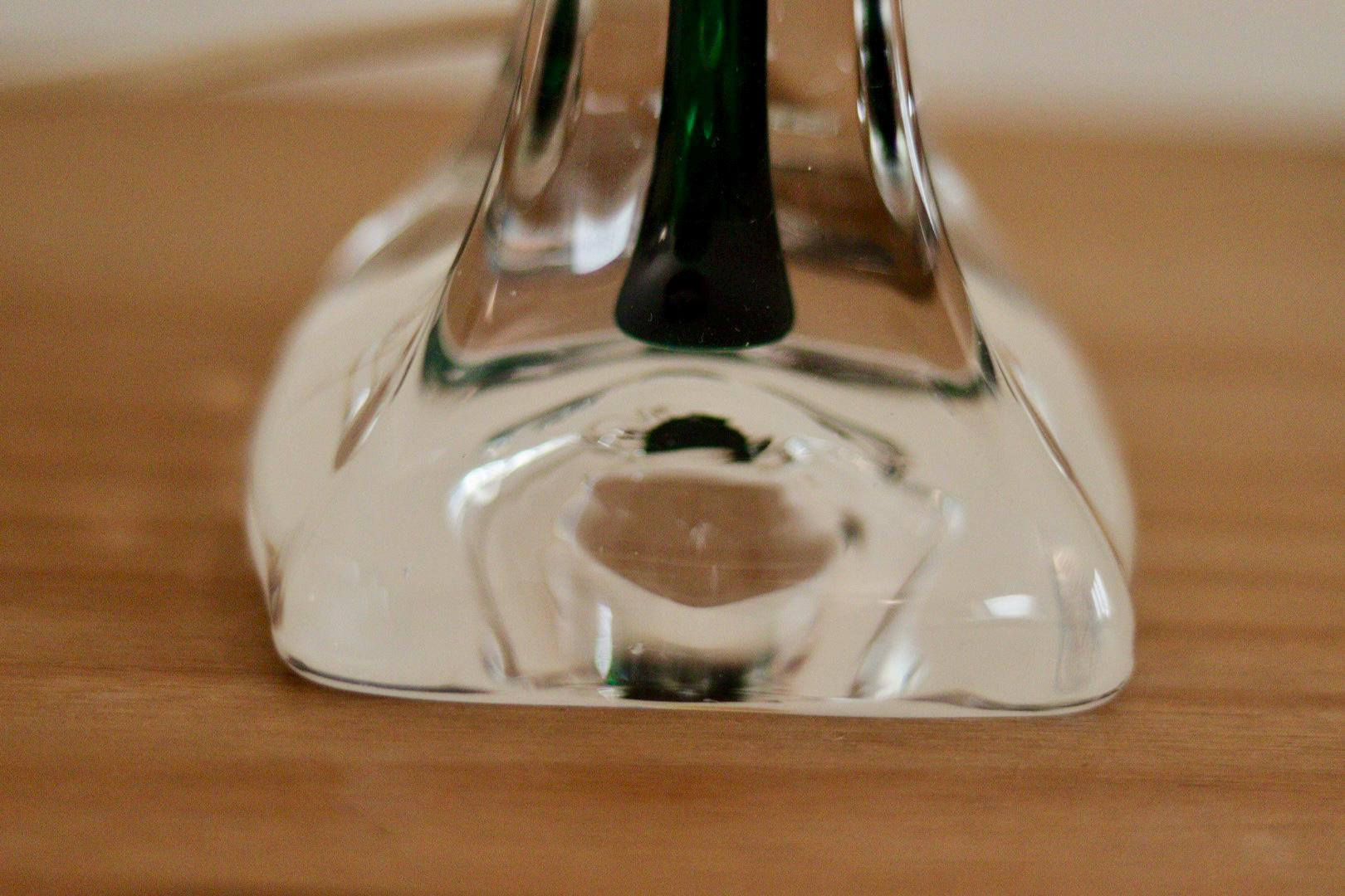 Vintage Glass table lamp by Hannelore Dreutler, Studio Åhus, Sweden, 1990's