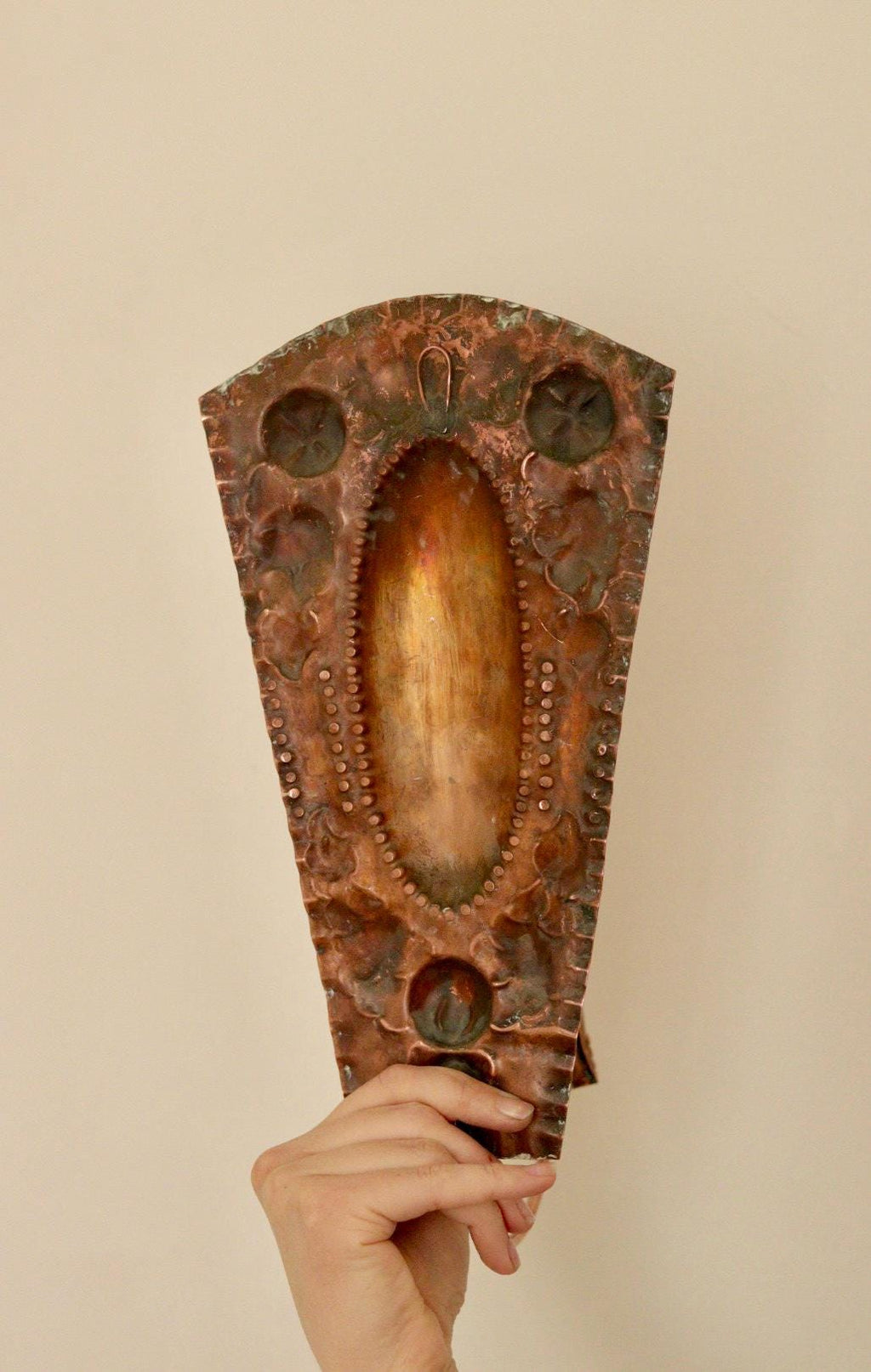 Pair Of Mid Century Swedish Copper Sconces
