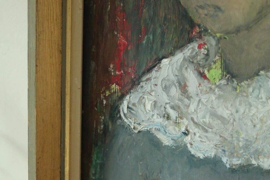 Original Swedish Mid Century Oil on Panel –Portrait of a Woman