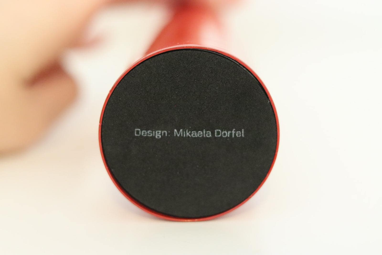 Pair of Vintage Red Metal Candleholders by Mikaela Dorfman for Menu Denmark