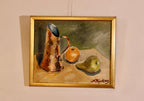 "Still Life Pitcher and Fruit" by J Bjurling