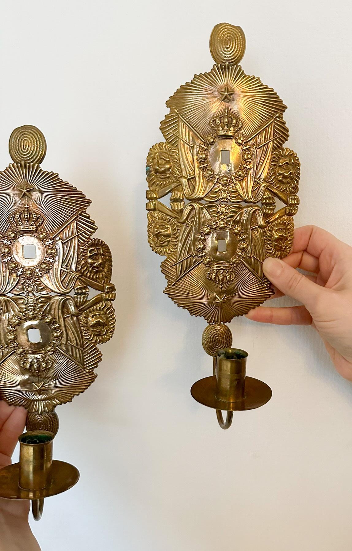 Pair of Mid-Century Swedish Sconces