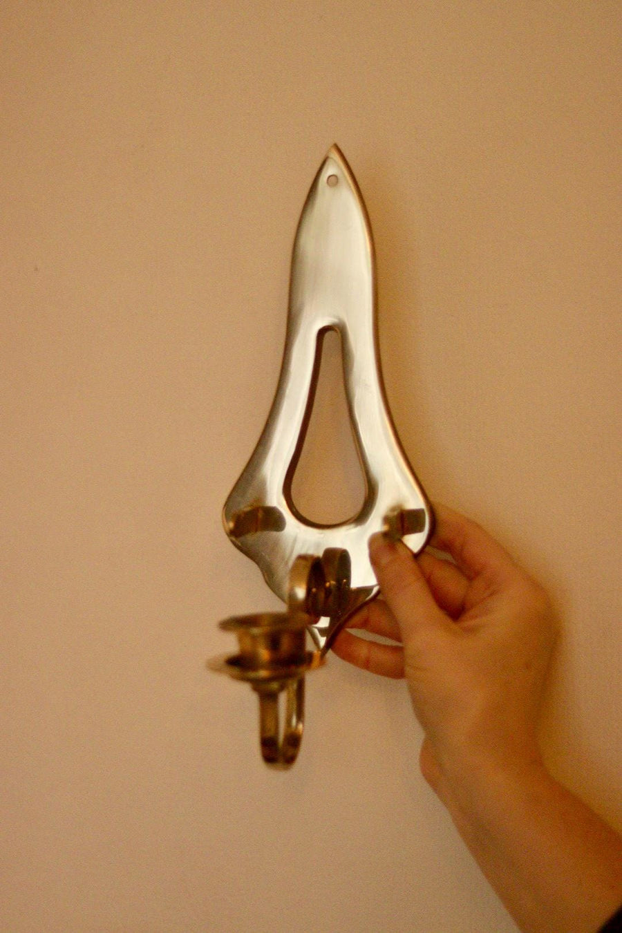 A Pair of Vintage Brass Sconces