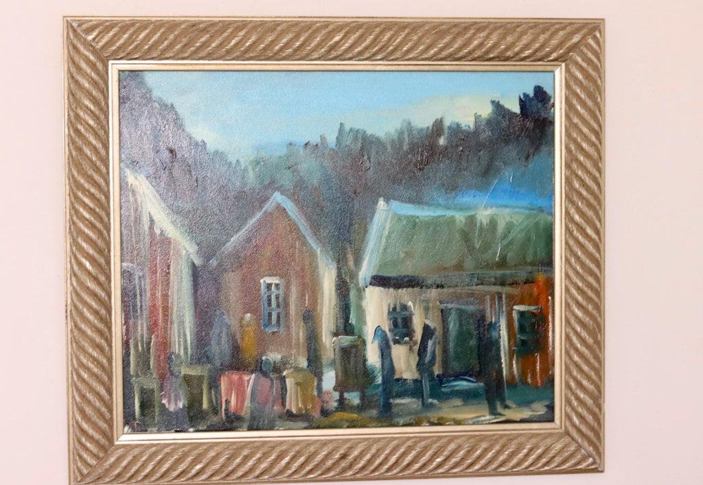 "Cabins at Dusk"- by Göte Lundberg