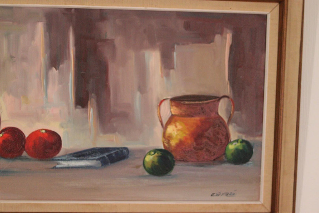 “Still Life with Wine and Fruit” by E.W. Freu