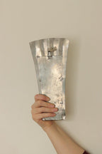 1925, Pair Of Early Century Swedish Pewter Sconces by Tage Fong‑Stedt