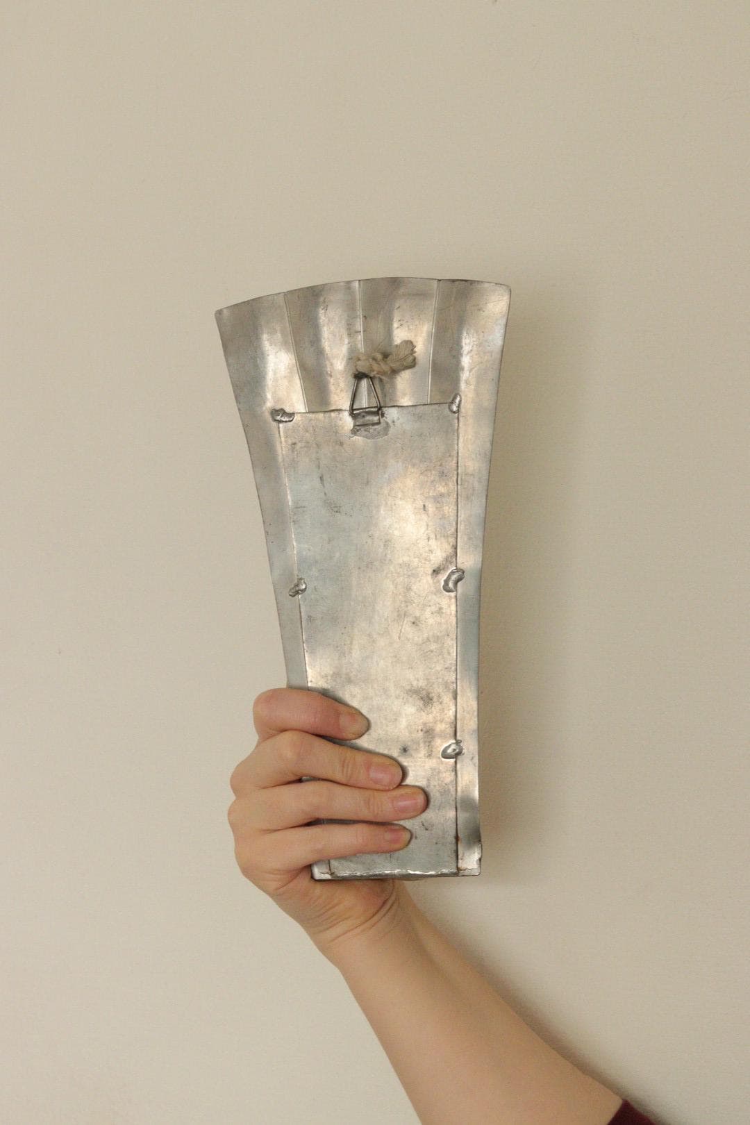 1925, Pair Of Early Century Swedish Pewter Sconces by Tage Fong‑Stedt