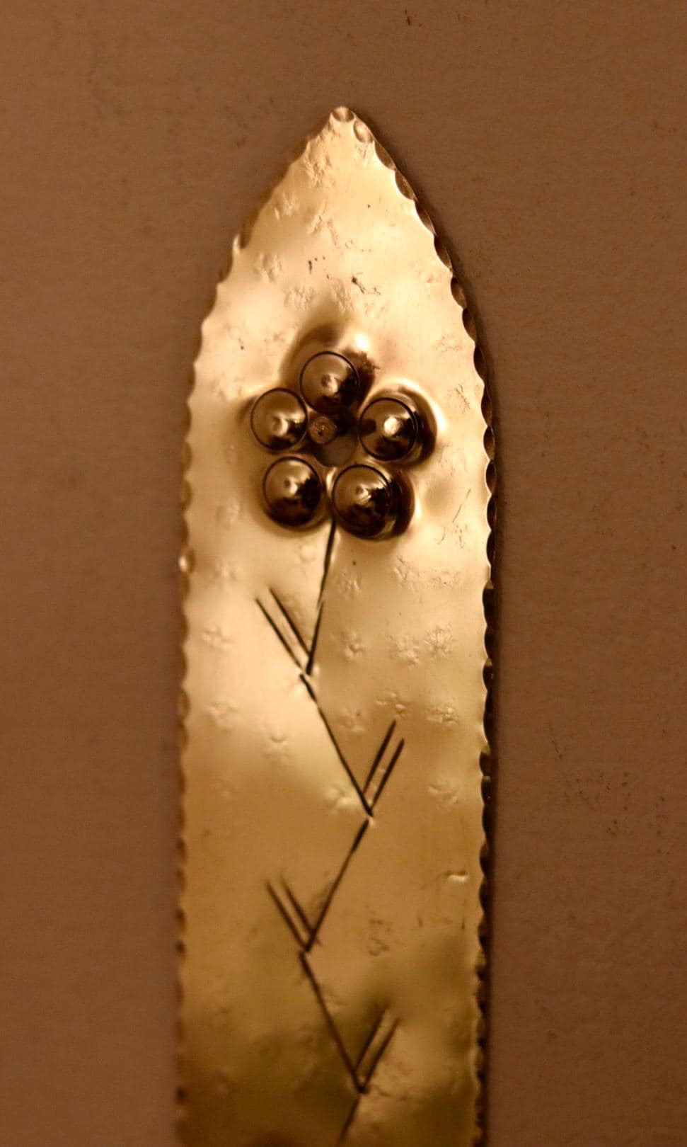 A Pair of Mid Century Swedish Brass Sconces