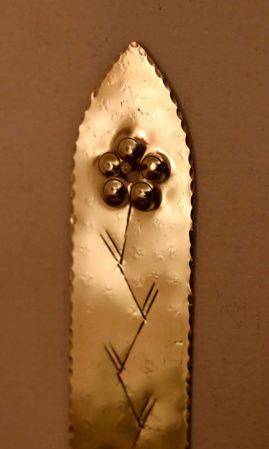 A Pair of Mid Century Swedish Brass Sconces