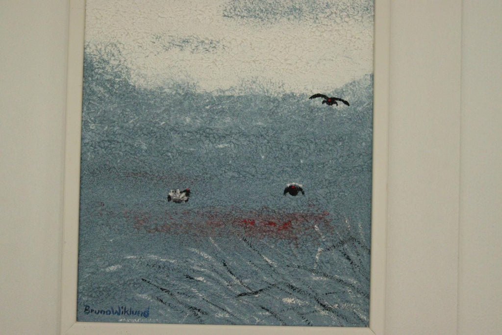 “Orrtupparna Samlas (The Black Grouse Gather)” by Bruno Wiklund-Vintage