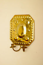 SINGLE Mid Century Swedish Brass Sconce for two candles