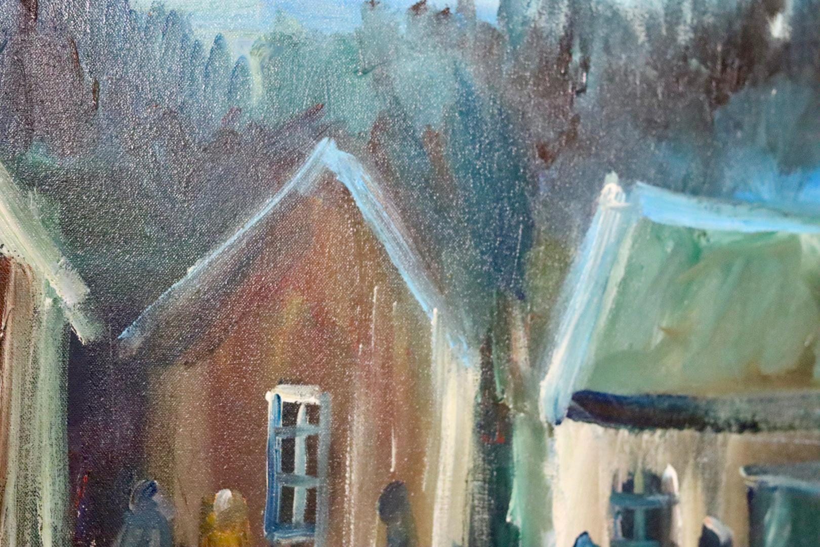 "Cabins at Dusk"- by Göte Lundberg