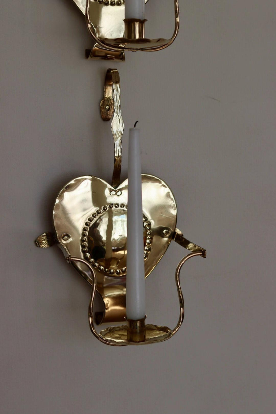 Pair Of Mid Century Swedish Brass Sconces by Ahrneberg Sweden