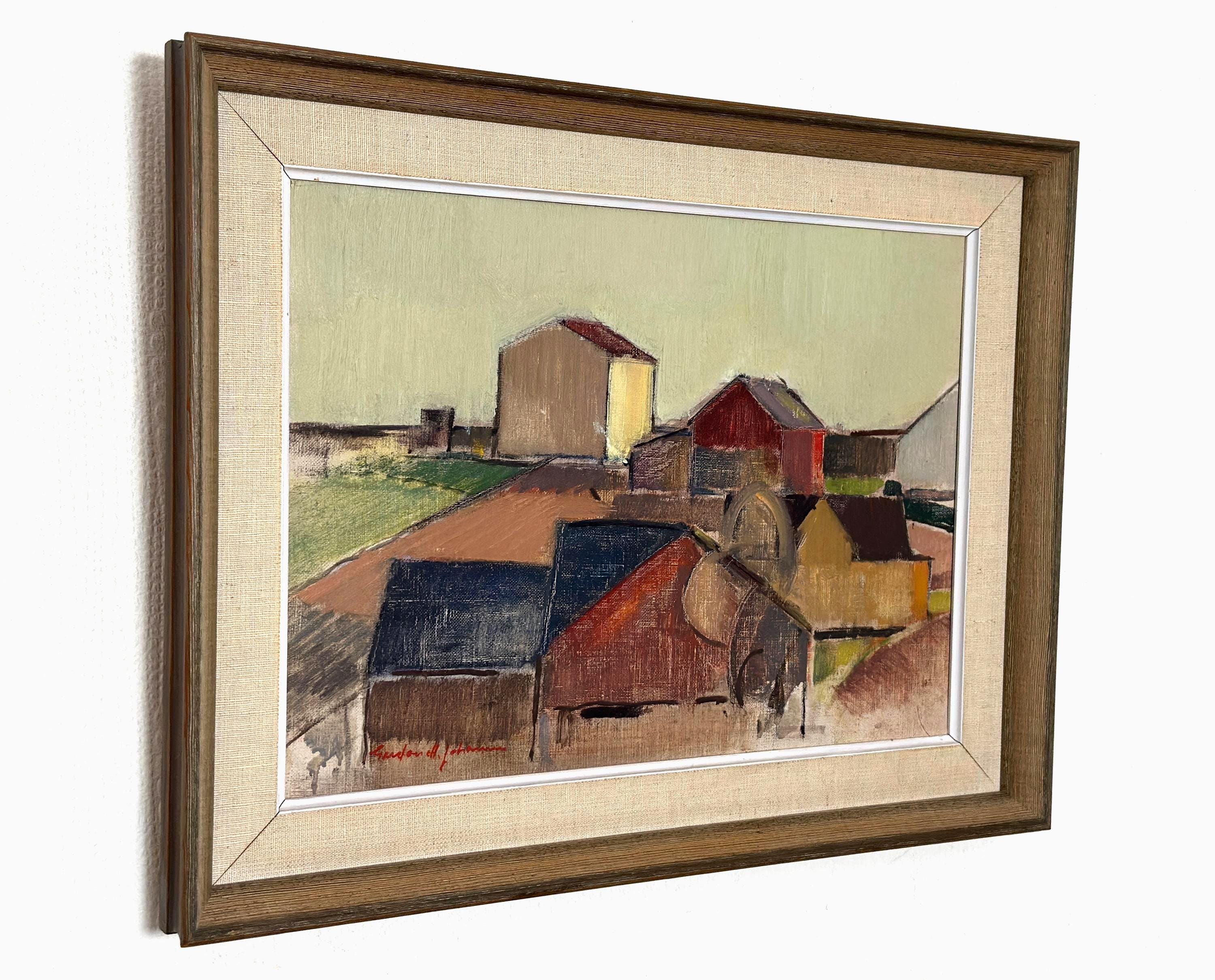 “Rural Landscape with Barns” by Gustav‑Adolf Johansson