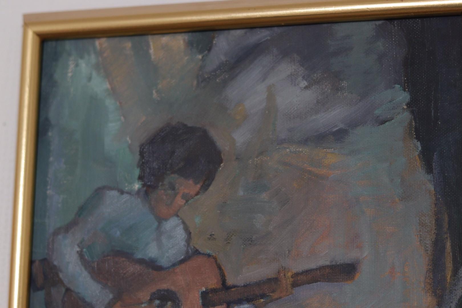 “Troubadour with His Guitar” by Calle Svensson – Åmål, Dalsland