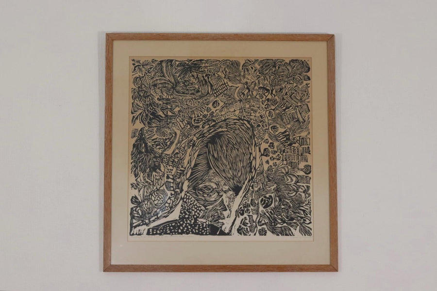Woodcut by Kerstin Abram Nilsson