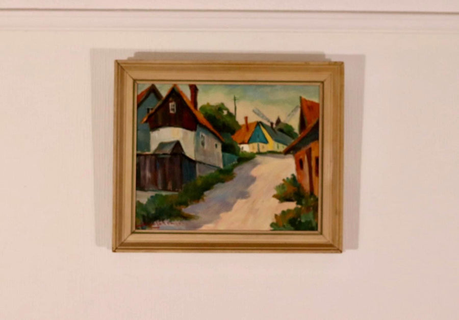 “Village Scene” by Alvar Johansson