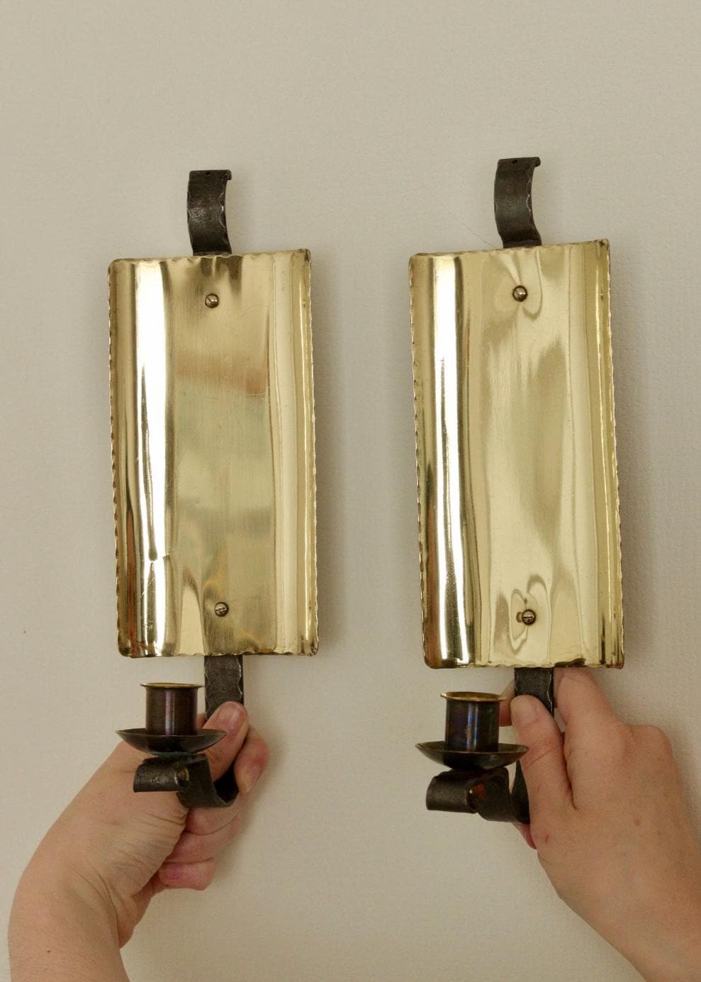 Pair of Vintage Swedish Sconces